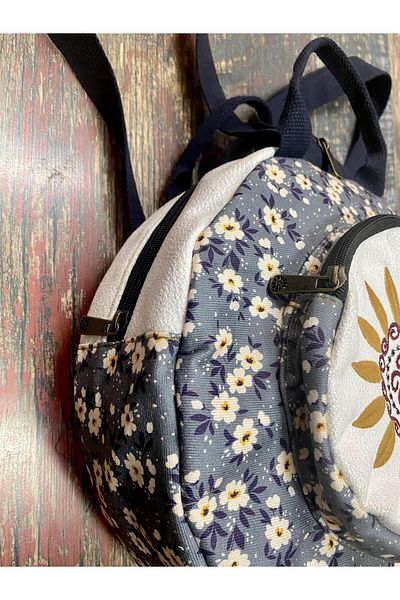 Street Bag Σακίδιο πλάτης Fargin Bohemian Embroidered Round - Αδιάβροχο, για καθημερινά ταξίδια