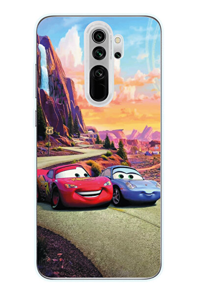 SUPER FRAME Xiaomi Redmi Note 8 PRO Uyumlu Şimşek Mcqueen Tasarımlı Şeffaf Te...