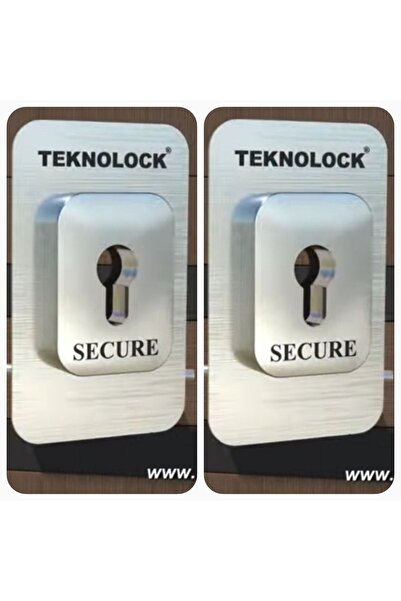 TEKNOLOCK Zırhlı Paslanmaz Tabakalı Standart Rozet Alt Ve Üst Kilit Için 2 Ad...