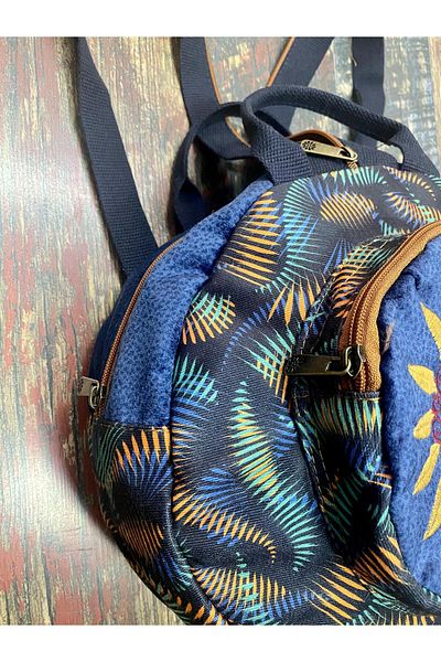 Street Bag Fargin Bohemian Embroidered Round Backpack - Waterproof, For Daily Travel