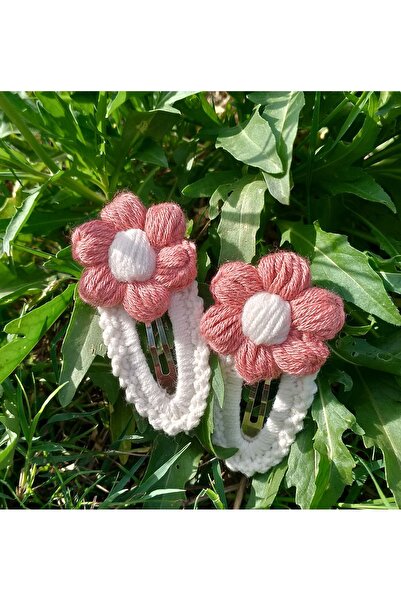 Jolly accesory Çok Renkli 2'li Anne ve Çocuk Örgü Toka Seti