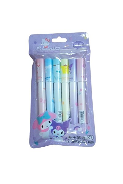 Art Tone HİGHLİGHTER SANRİO FOSFORLU KALEM SETİ 3315 6 RENK
