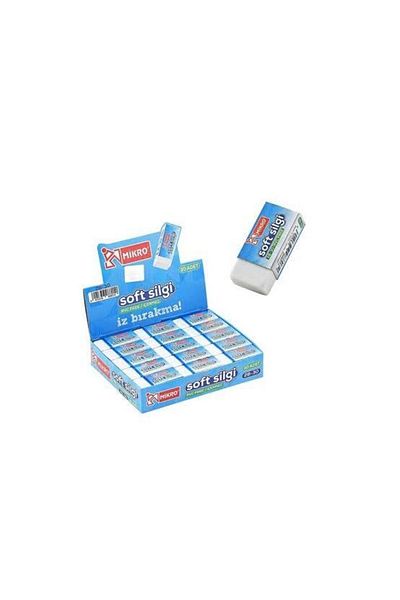 Mikro Soft Eraser White Non-Marking Eraser 2 Pieces Non-Marking Eraser