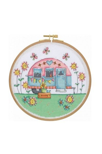 Tuva Yayıncılık Κιτ σταυροβελονιάς Tuva Happy Caravan Ccs04