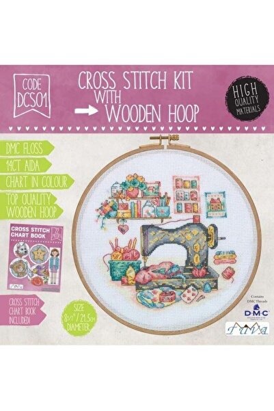 Dmc Tuva Ahşap Kasnaklı Kanaviçe Kiti DCS01 21,5 Cm