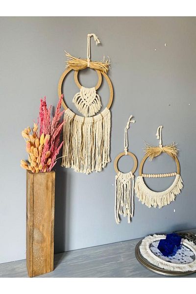 kattuna Bohemian Macrame Decoration Set of 3