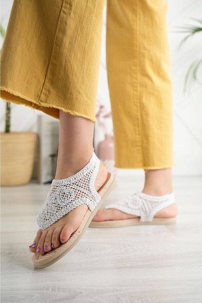 LUCKY COLLECTİON Flip-Flops Patterned Comfortable Summers Home and Outside Sandals