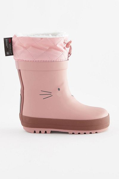 Next Baby Αδιάβροχες Θερμικές Μπότες/Μπότες Pink Bunny