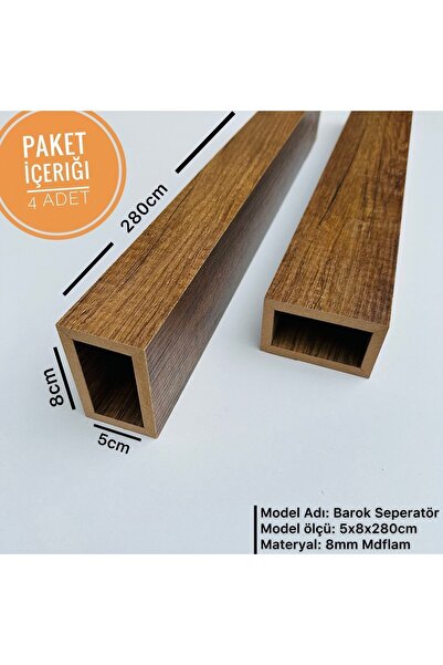 Genel Markalar (4 ADET) Barok 5cm X 8cm X 280cm Seperatör Bölme