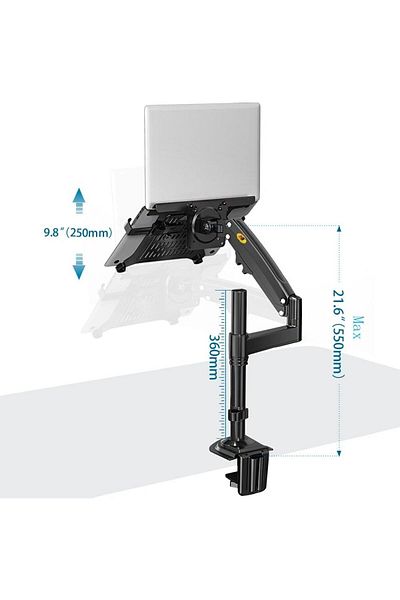 Ergoflex North Bayou Nb H100-fp - حامل كمبيوتر محمول Vesa مع ممتص للصدمات