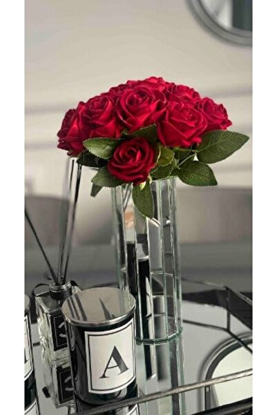 extrasepetim Στρογγυλό βάζο με λευκό καθρέφτη 20 εκ.