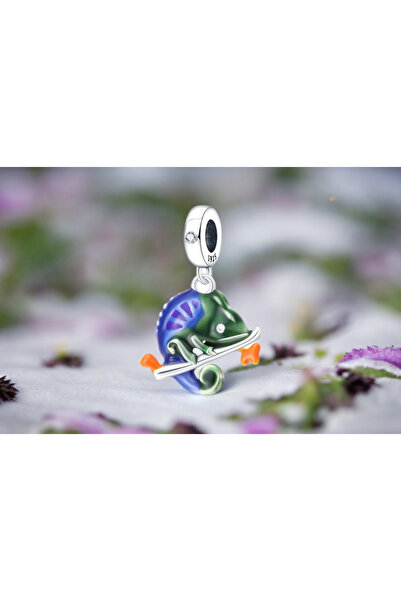 La'Vanti Designs 925 Ayar Gümüş Sallantılı Pırlantalı Isı ile Renk Değiştiren...