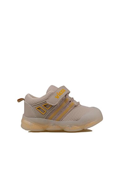 Vicco Beige Orante First Step Lighted Sneaker