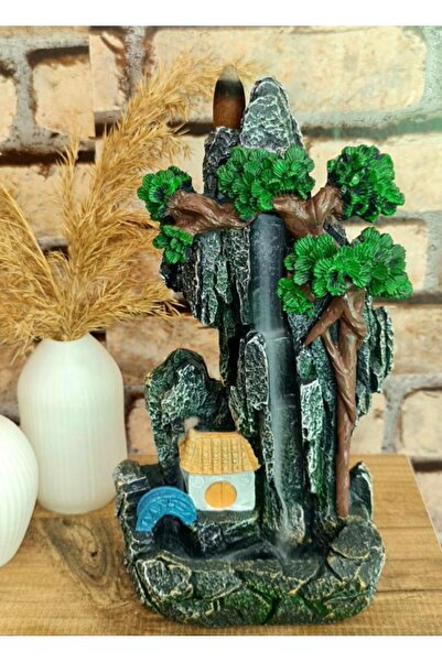 Show Art Hediyelik Köprülü Dağ Geri Akış Şelale Tütsülük