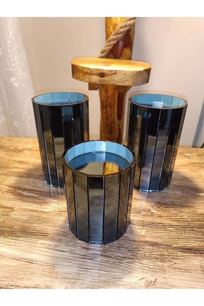 extrasepetim Füme Aynalı Mumluk- Şamdan Seti