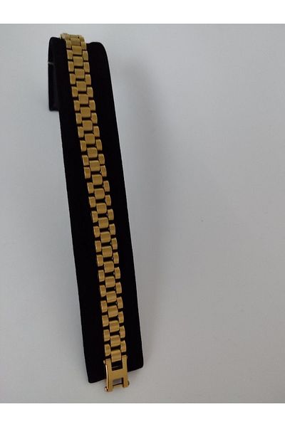 Romea Men's Steel Bracelet - Stainless Model, Gold