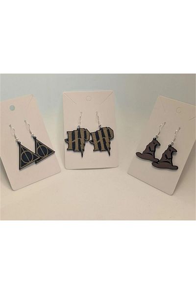 GENCAX Harry Potter 3-Piece Earring Set