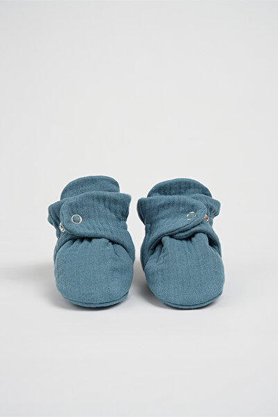 BabyZilla Organik Pamuk Müslin Bebek Patiği, Yenidoğan Yazlık Panduf