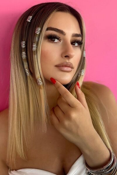 AKOLİFE Silver Color Stylish Hair Earrings (30 Pieces)