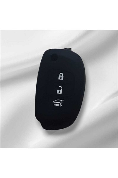 Natural Hyundai Silicone Keychain Container