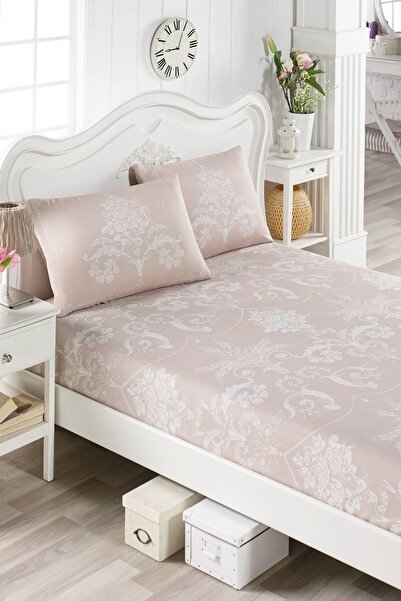 Enlora Home Pes Lastikli Çarşaf Seti Çift Kişilik Kraliçe Vizon