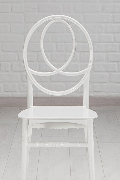 SANDALİE 6 Adet Phoenix Beyaz Sandalye / Balkon-bahçe-mutfak