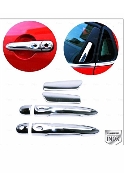 FAMS OTO AKSESUAR Renault Clio 4 Hb Krom Kapı Kolu 4 Kapı 2012-2019 P,çelik (...