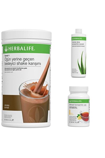 Herbalife Çikolata Aromalı Shake Limon Aromalı Çay Aloe Konsantre Içecek