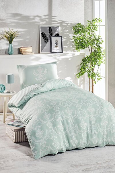 Enlora Home SuYeşili Tek Kişilik Junior Nevresim Seti Pure