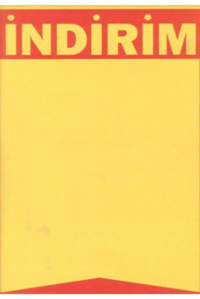 İNDİRİM AFİŞİ SARI RENK A3 30X42 50 ADET