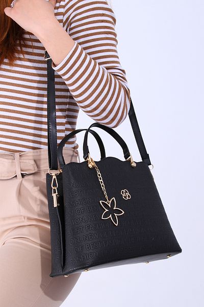 By Hakan Dm-1262 Women's Hand Bag Women's Shoulder Bag Black