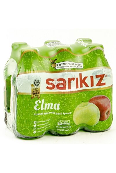 Sarıkız Elma Aromalı Soda 200 ml X 24 Adet