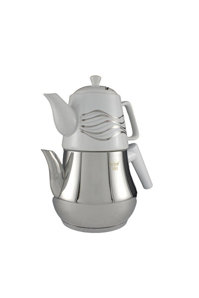 Arzu Çelik -topaç Mini Porselen Demlikli Çaydanlık Takımı