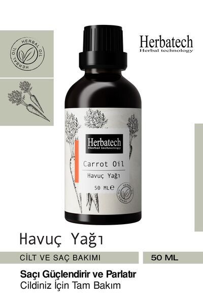 Herbatech Havuç Yağı 50ml Cilt Bakımı Ve Bronzlaşma Etkisi