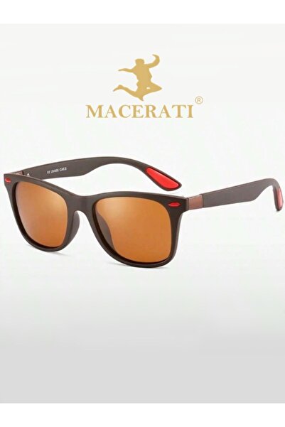 MACERATİ نظارة شمسية عين القطة ذات زوايا بنية للنساء