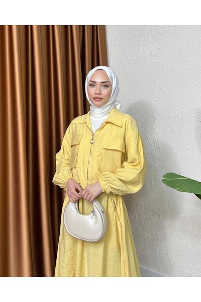 Ahel Tasarım Candace T-Set - Waist Gathered Skirt