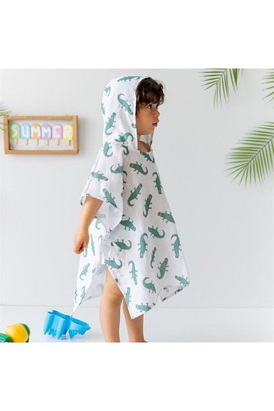 Mama Yoyo Baby&Kids Organic Muslin Poncho - Crocco