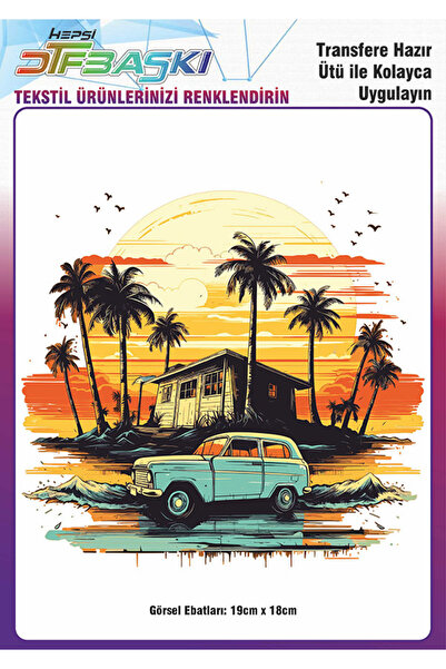 F17 Ajans Ütü ile Yapışan Tişört Tekstil Dtf Transfer Baskı