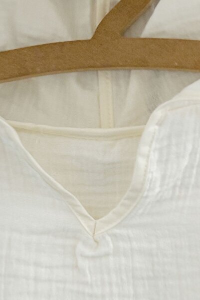 Tuğba Kuğu 2 Layer Muslin Poncho - Embroidered Summer Vibes