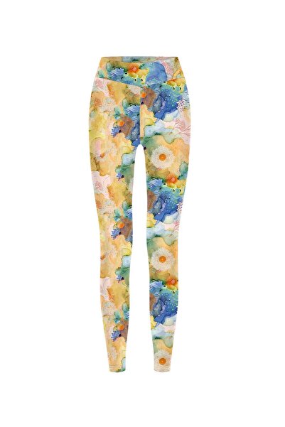 Vatkalimon Colanți de damă cu model cu talie înaltă