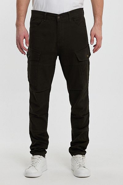 DAMGA JEANS Ανδρικό παντελόνι Cargo Stretchy Khaki - Φαρδύ πόδι, Cargo Pocket