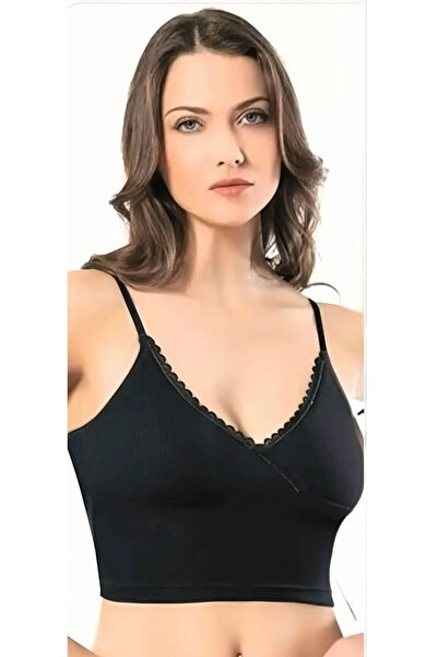 Hepsine Rakip Camolă crop pentru femei cu decolteu în V Stoned - curea de frâ...