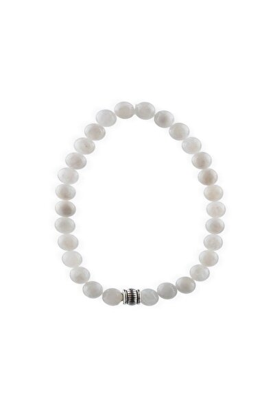 Zeynep Büyükbay سوار من حجر القمر الطبيعي مقاس 6 مم