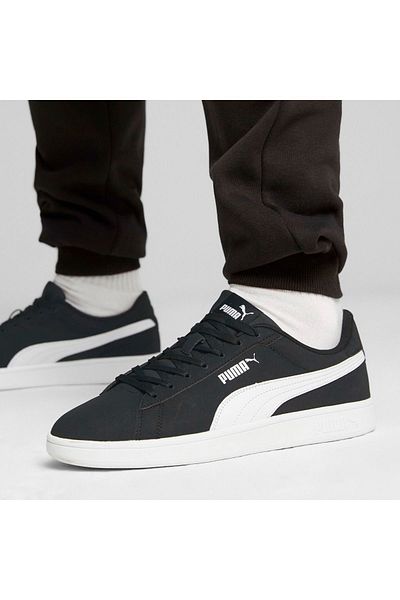 Puma Smash 3.0 Buck Unisex Black Sneaker
