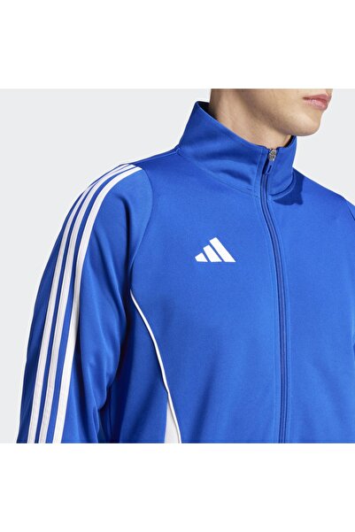 adidas Tiro 24 Track Erkek Mavi Dik Yaka Ceket