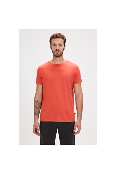 Bad Bear Men's Red Round Collar Solid T-Shirt