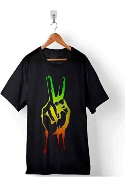 CONSTRAİN Reggae Özgürlük Işareti Rasta Iı Tımelıne t-shirt