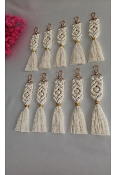 Larmina Decoration ميدالية مفاتيح مكرامية على شكل قلب 15 قطعة