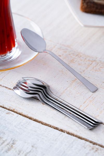 ACAR 6-Piece Carat Steel Teaspoon