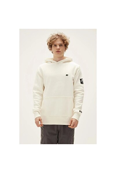 Bad Bear Beige Color Men's Long Sleeve Cordless Sweatshirt